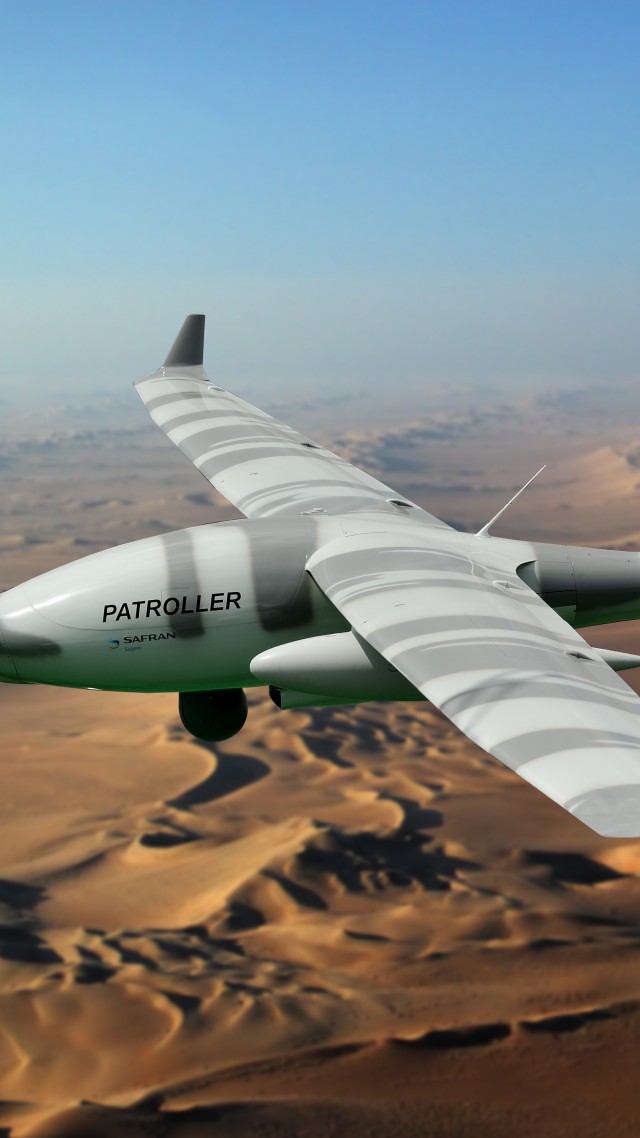 Патрульный Сагем дрон, PATROLLER Sagem Drone,  (vertical)