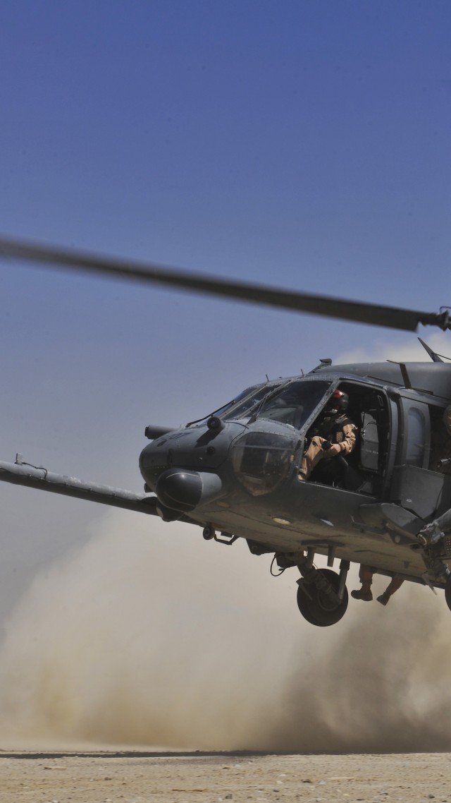 Сикорский ЮШ-60, Черный Ястреб, вертолет, ВВС США, Sikorsky UH-60 Black Hawk, helicopter, U.S. Air Force,  (vertical)