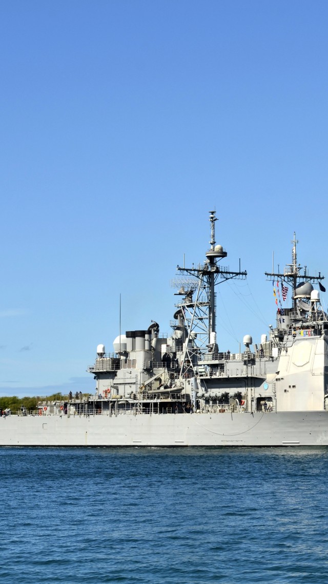 ЮСС Лейк Эри, ЦГ-70, крейсер, ВМС США, USS Lake Erie, CG-70, cruiser, USA Navy (vertical)