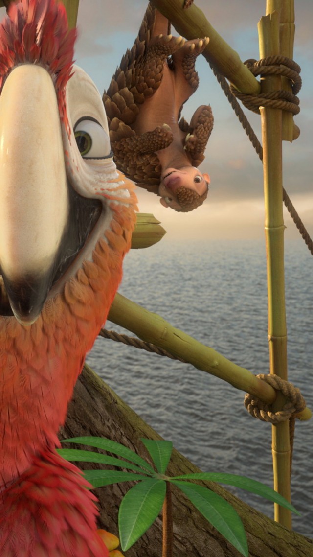 Робинзон Крузо, попугай, лучшие мультфильмы 2016, Robinson Crusoe, parrot, Best Animation Movies, cartoon (vertical)