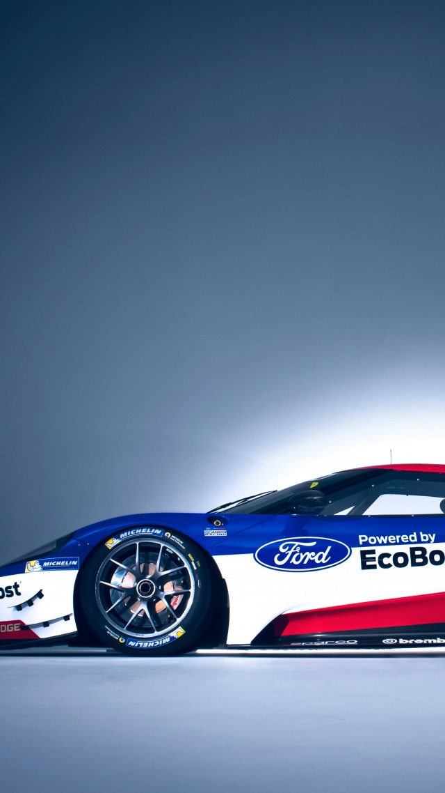 Форд ГТ, 24 часа Лемана, Ford GT Race Car, 24 Hours of Le Mans (vertical)